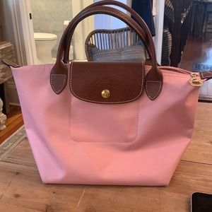 Pink longchamp mini purse